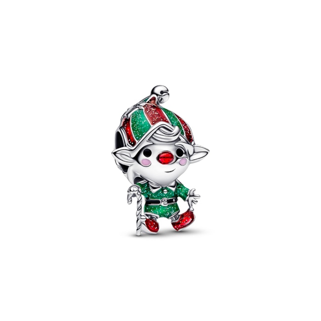 Pandora Moments Beweglicher Weihnachtswichtel Charm 925 Silber - 794294C01