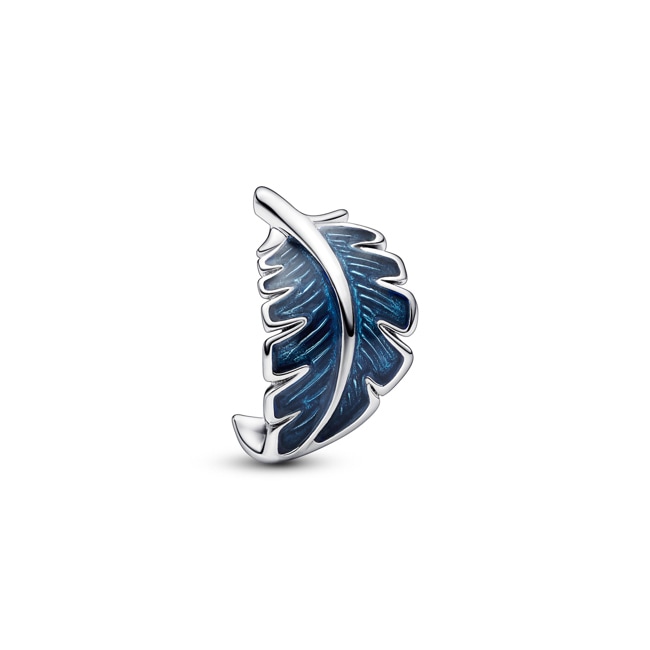 Pandora Moments Blue Curved Feather Charm - 792576C01