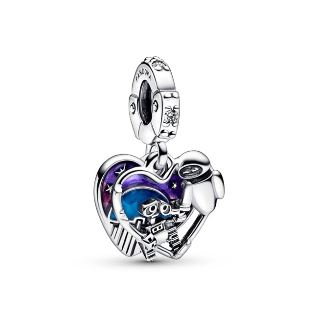 Pandora Moments Charm Pendant Qui Brille Dans Le Noir Disney Pixar Wall-E & Eve - 792518C01