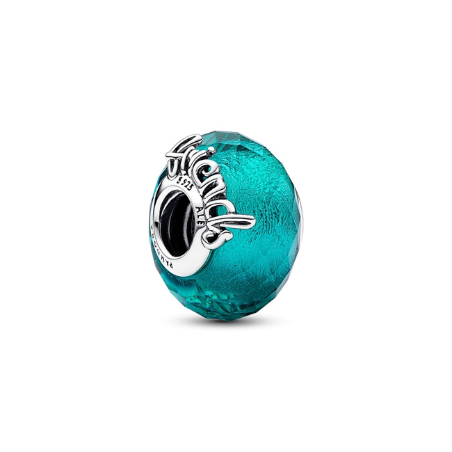 Pandora Moments Faceted Murano Glass Friendship Charm 925 Silver - 792762C01