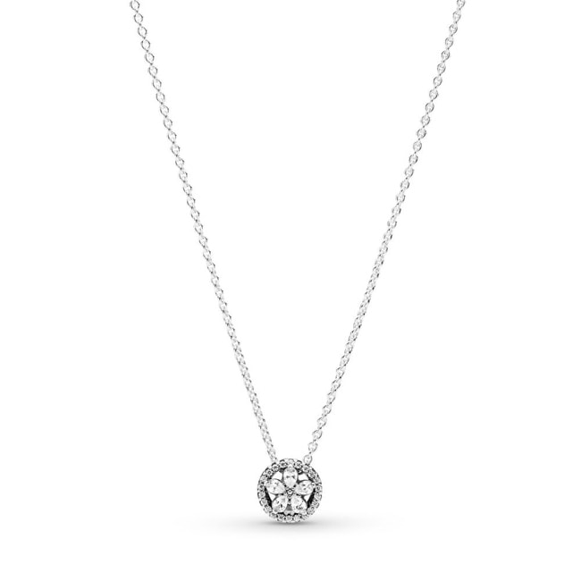 Pandora Moments Sparkling Snowflake Necklace Necklace - 399230C01-45