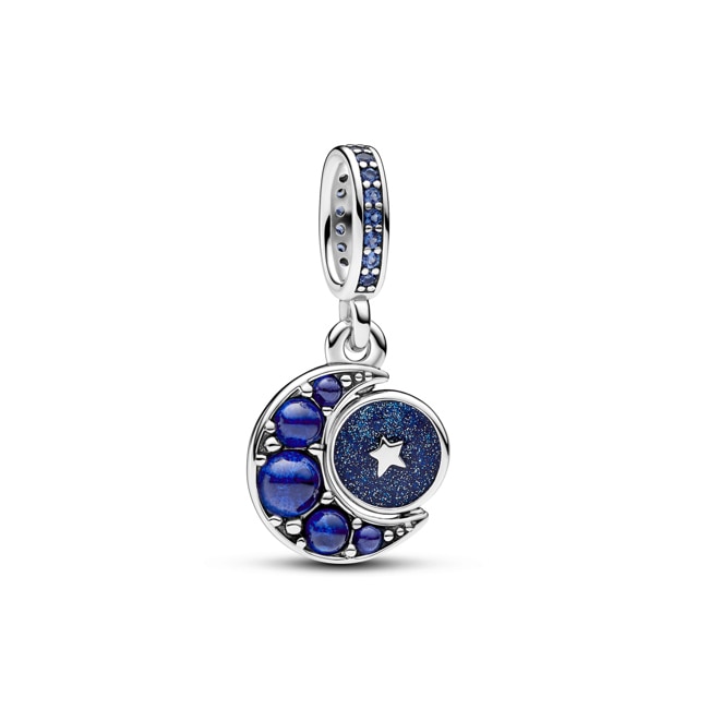 Pandora Moments Charm Pendant Rotatif Lune Scintillante Argent 925 - 792979C01