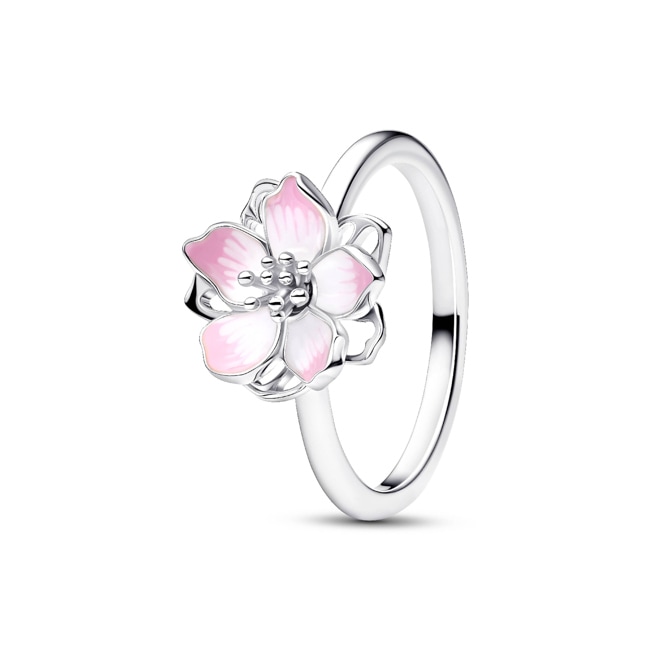 Pandora Moments Cherry Blossom Ring 925 Silvery - 194371C01