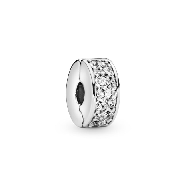 Pandora Moments Clear Pavé Clip Charm - 791817CZ