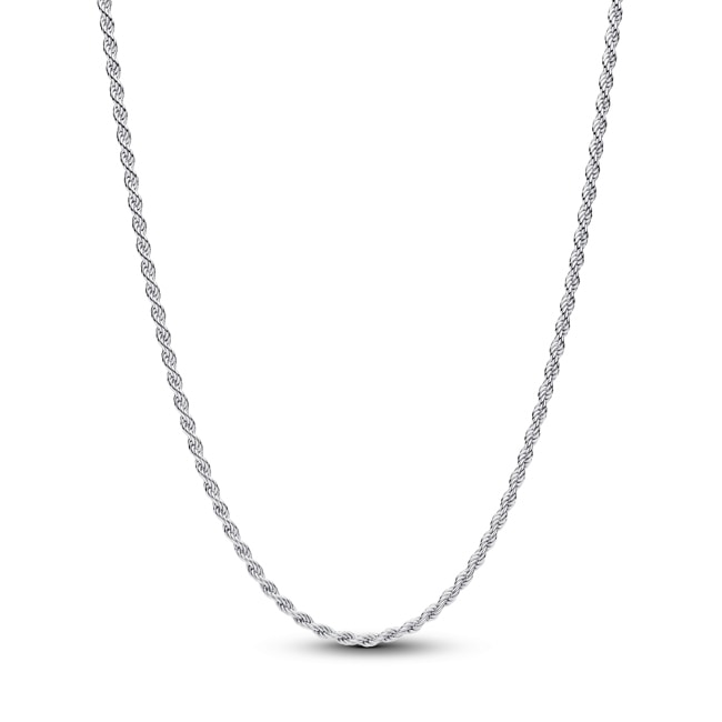 Pandora Moments Kordelketten-Halskette 925 Silber 45cm  - 394687C00-45