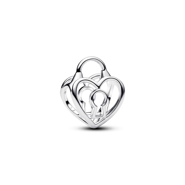 Pandora Moments Charm Cadenas Cœur Ajouré 925 Argent - 794358C00