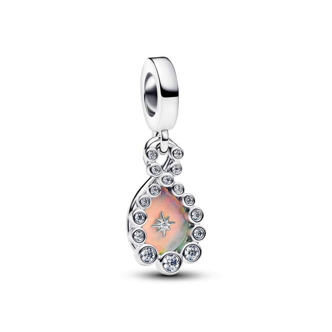 Pandora Moments Schillernder Doppelter Unendlichkeits-Charm-Anhänger 925 Silber - 794251C01