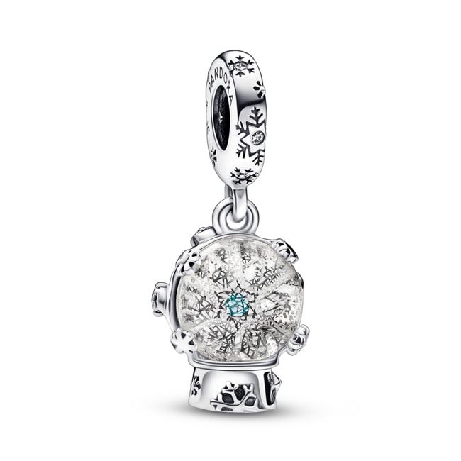 Pandora Moments Charm Pendant Boule à Neige Flocon de Neige - 792369C01