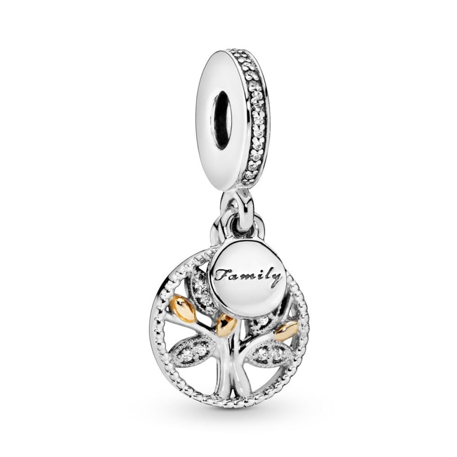 Pandora Moments Sparkling Family Tree Charm-Anhänger - 791728CZ