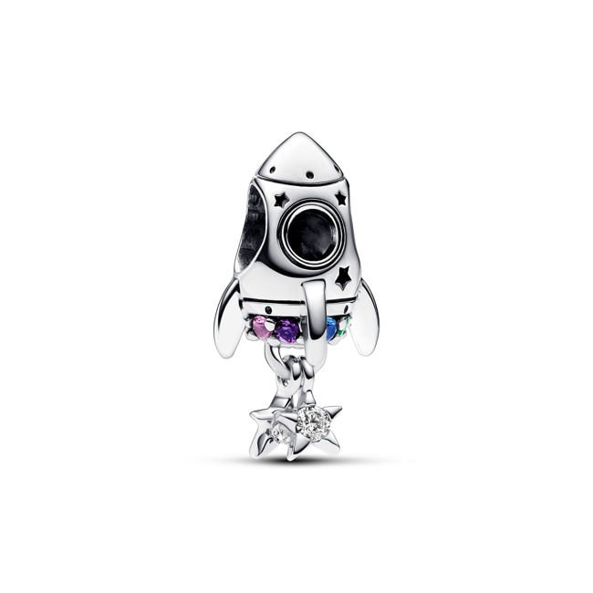 Pandora Moments Space Love Rocket Charm Sterling Silver - 792831C01