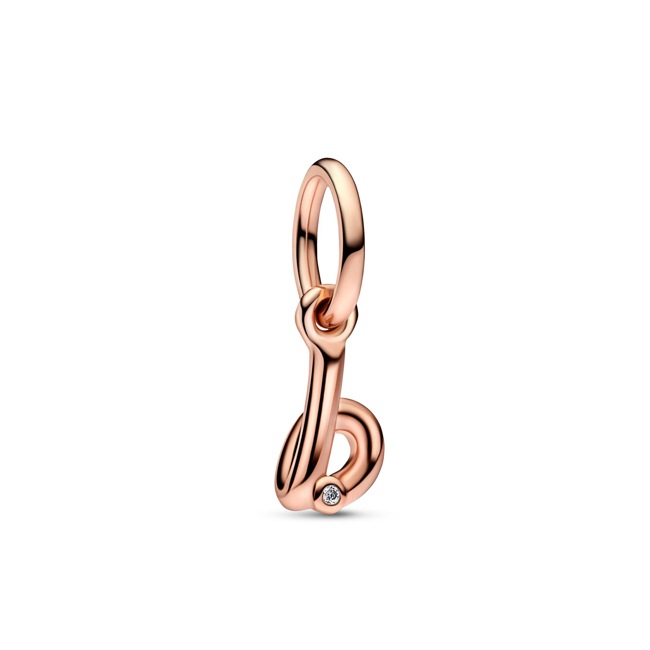 Pandora Rose Moments Letter b Script Alphabet Dangle Charm - 782459C01