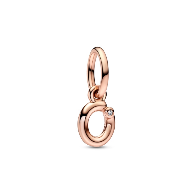 Pandora Rose Moments Letter o Script Alphabet Dangle Charm - 782468C01