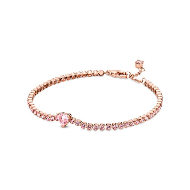 Pandora Rose Timeless Sparkling Heart Tennis Bracelet - 580041C01
