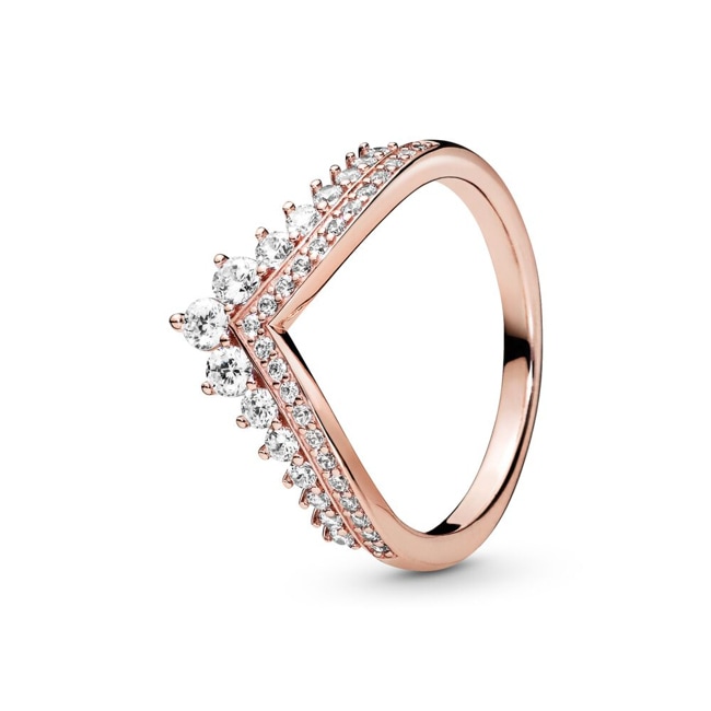 Pandora Rose Timeless Princess-Wishbone Ring - 187736CZ