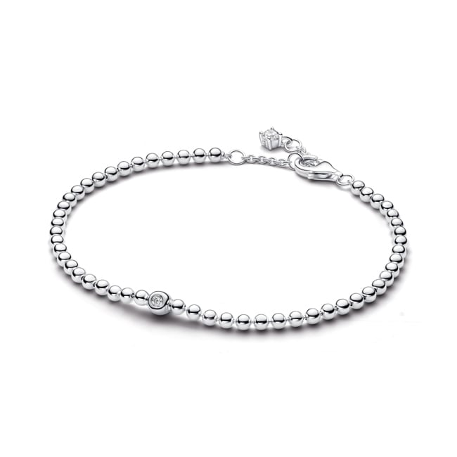 Pandora Signature Kugeln & Funkelnde Steine Armband 925 Silber - 594822C01