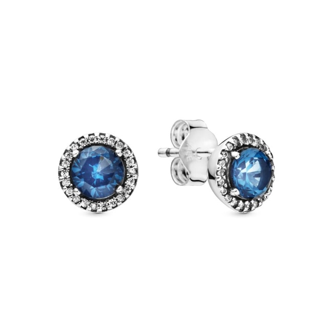 Pandora Timeless Clous d'Oreilles Sphères Bleus Scintillant - 296272C01