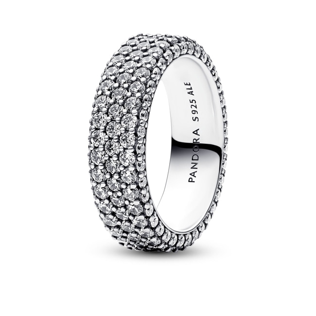 Pandora Timeless Bague Triple Rang Pavée Argent 925 - 192634C01