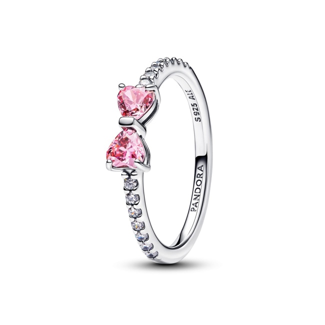 Pandora Timeless Bague Nœud Rose Scintillant 925 Argent - 193510C01
