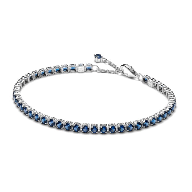 Pandora Timeless Sparkling Blue Tennis Bracelet 925 Silver - 591469C02