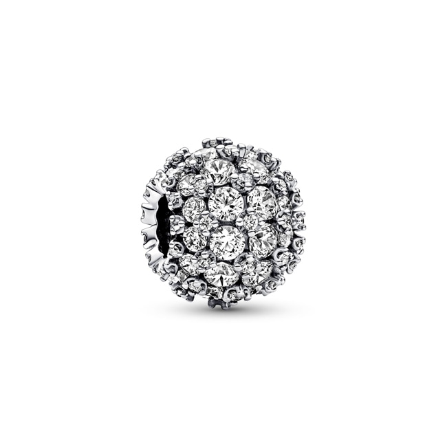 Pandora Moments Sparkling Pavé Round Charm 925 Silver - 792630C01