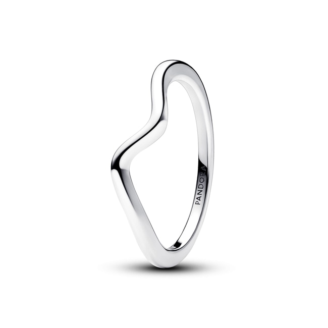 Pandora Timeless Polished Wave Ring 925 Silver - 193095C00