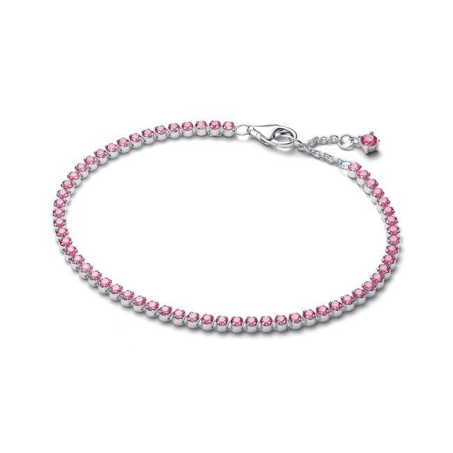 Pandora Timeless Pink Small Tennis Bracelet 925 Silver - 593927C02