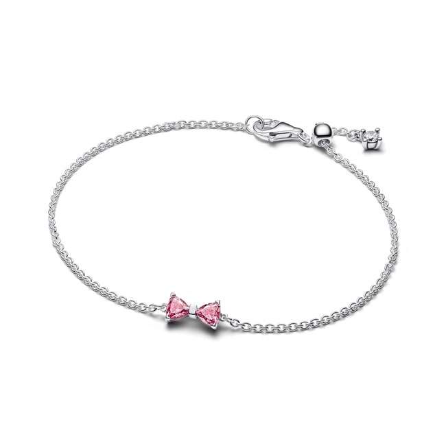 Pandora Timeless Bow Chain Bracelet Pink 925 Silver Pandora Timeless Bow Chain Bracelet Pink 925 Silver - 594234C01