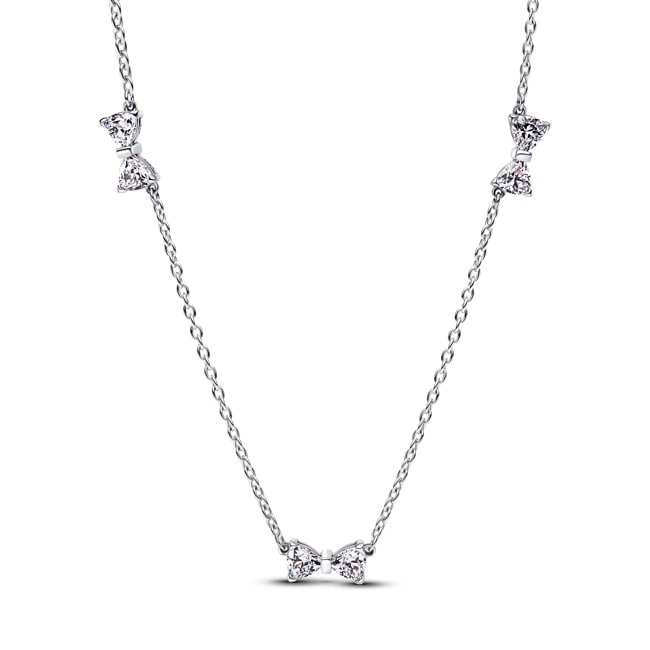 Pandora Timeless Bow Station Chain Necklace 925 Silver Pandora Timeless Bow Station Chain Necklace 925 Silver - 394231C01-40