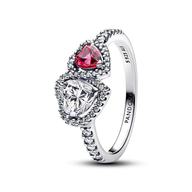 Pandora Timeless Bague Cœurs Halo 925 Argent - 193662C01