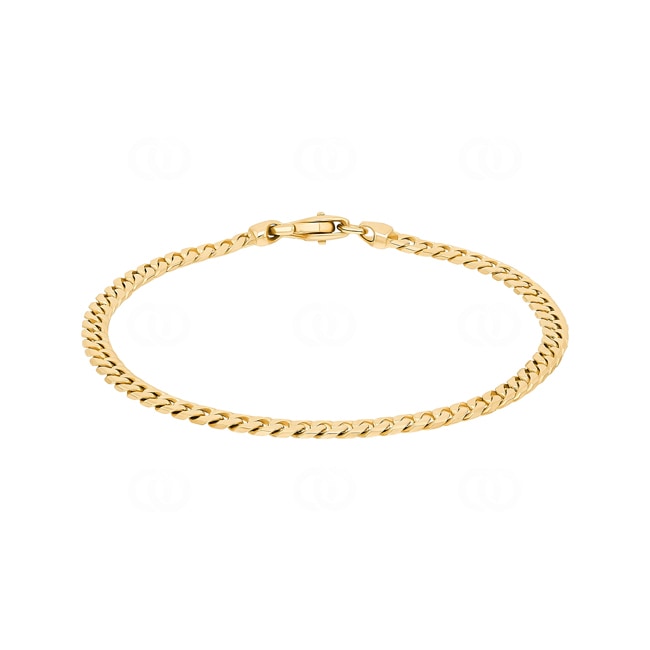 Bracelet gourmette massif or jaune 750/18 ct 4.0mm - 22cm - BPA102022