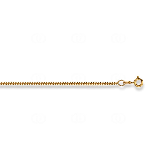 Curb Chain 375/9 K Yellow Gold. 1.8mm - 4140.03050