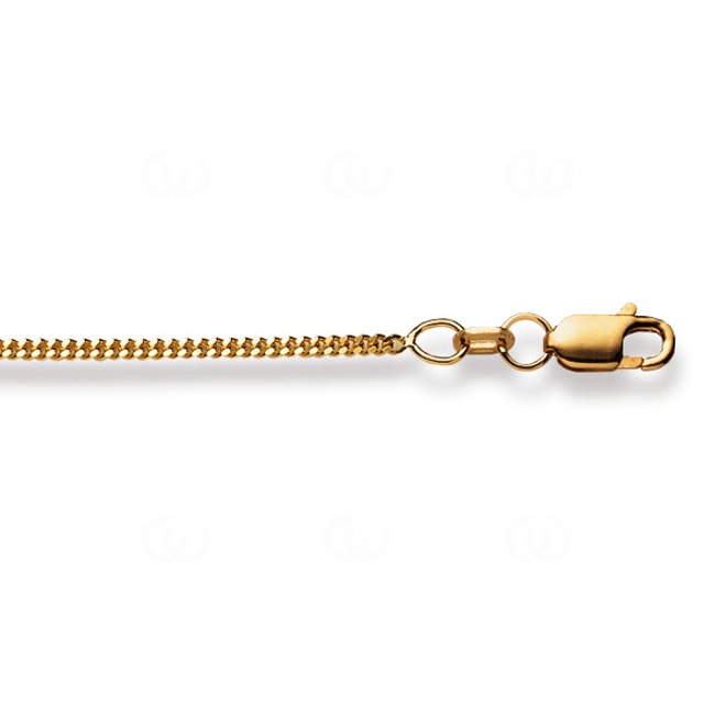 Sanded Curb Chain 750/18 K Yellow Gold 1.6mm - 1140.03045