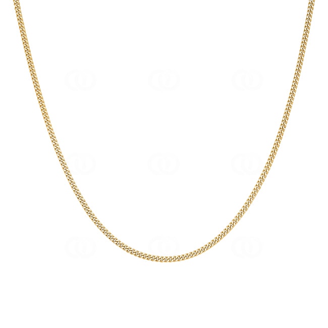 Sanded Curb Chain 750/18 K Yellow Gold 1.7mm - CPA1005