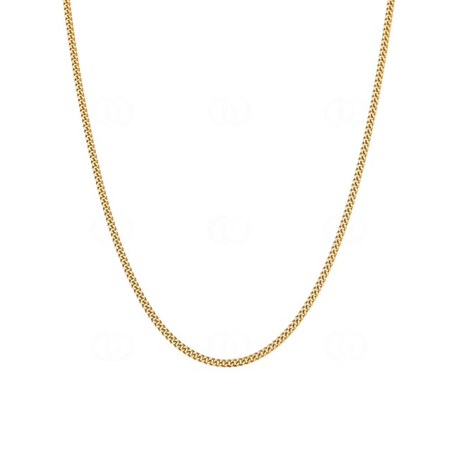 Collier gourmette limée or jaune 750/18 ct 2.1mm Collier gourmette limée or jaune 750/18 ct 2.1mm - CPA1008