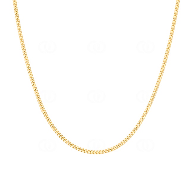 Collier gourmette limée or jaune 750/18 ct 2.3mm Collier gourmette limée or jaune 750/18 ct 2.3mm - 1140.03065