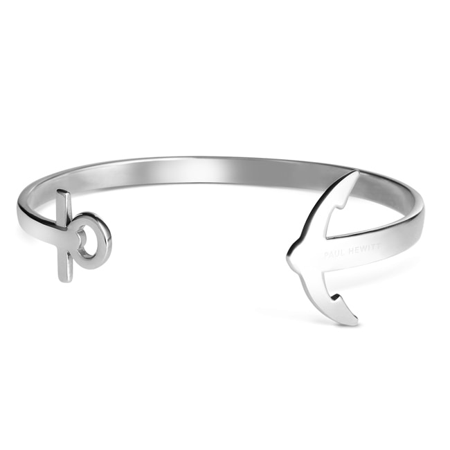 Paul Hewitt Ancuff Bracelet IP Silver - PH-CU-S