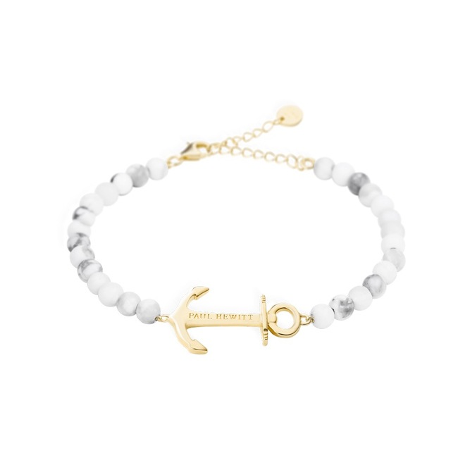 Paul Hewitt Bracelet Anchor Spirit Marble IP Gold - PH-ABB-G-M