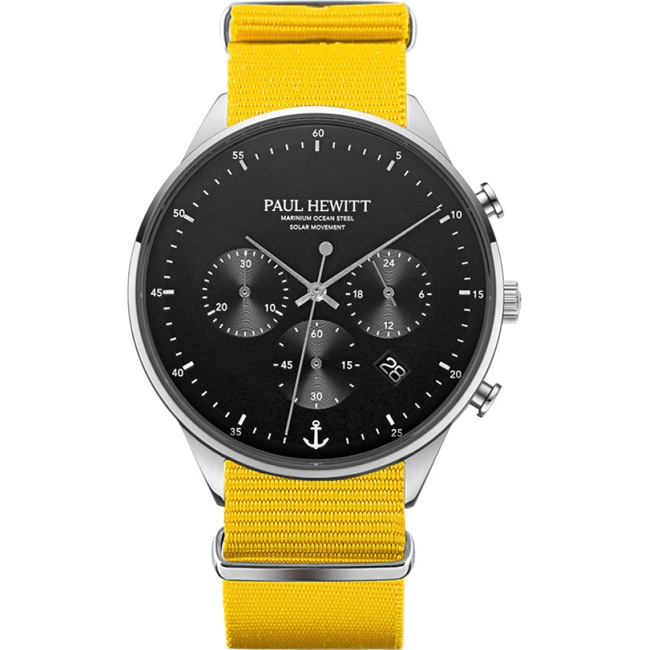 Paul Hewitt Chrono Marinium Ocean Steel Nato Gelb Ø 42 - PH-W-0498