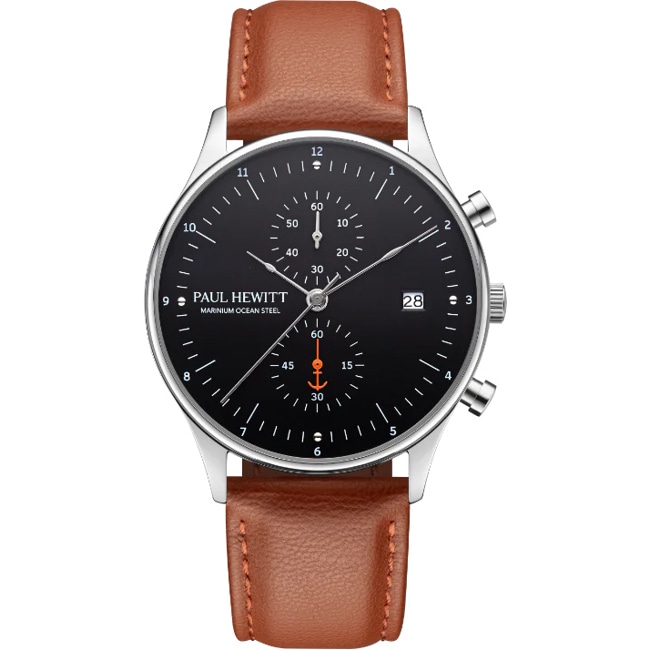 Paul Hewitt Chrono Quartz Leather brown Ø 42 - PH-W-2032