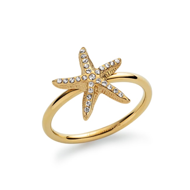 Paul Hewitt Bague Sea Star Marinium Ocean Steel Doré Paul Hewitt Bague Sea Star Marinium Ocean Steel Doré - PH-JE-1103