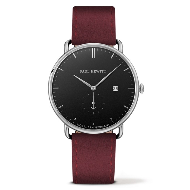 Paul Hewitt Grand Atlantic Line Black Sea Alcantara Dark Berry Ø 42 - PH-TGA-S-B-36S