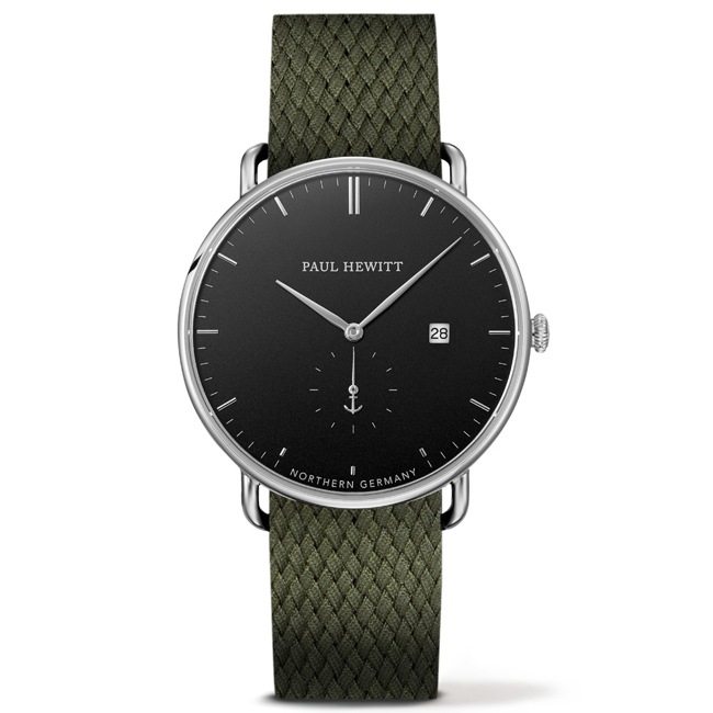 Paul Hewitt Grand Atlantic Line Black Sea Perlon Olive Green Ø 42 - PH-TGA-S-B-20