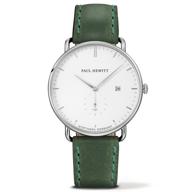 Paul Hewitt Grand Atlantic Line White Sand Leather Green Ø 42 - PH-TGA-S-W-12