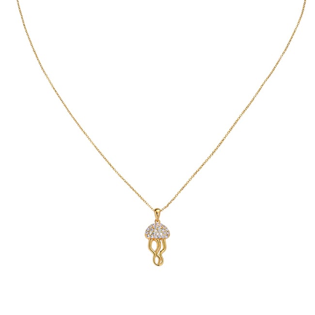 Paul Hewitt Necklace Jellyfish 925 Silver Gold Vermeil - PH-JE-2072