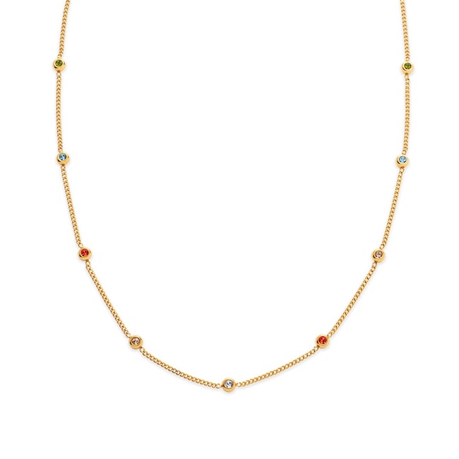 Paul Hewitt Halskette Rainbow Stones Gold - PH003655
