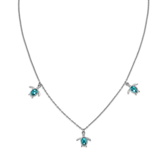 Paul Hewitt Halskette Turtle Marinium Ocean Steel Aquamarine Silbrig - PH-JE-1582