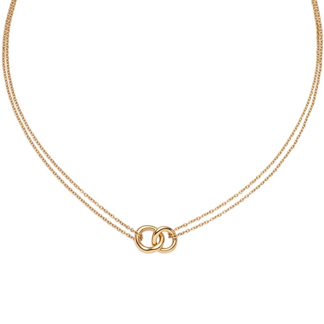 Paul Hewitt Collier Waves Marinium Ocean Steel Doré - PH-JE-0150