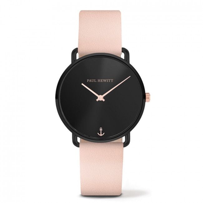 Paul Hewitt Miss Ocean Line Black Sunray Leather Nude Ø 33 - PH-M-B-BS-30S