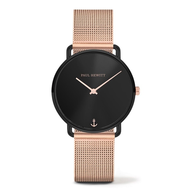 Paul Hewitt Miss Ocean Line Black Sunray Metal IP Rose Ø 33 - PH-M-B-BS-4S
