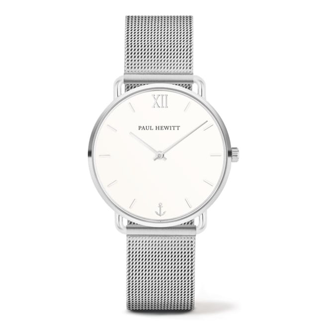 Paul Hewitt Miss Ocean Line White Sand Metal Silver Ø 33 - PH-M-S-W-4S